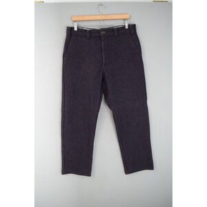 Codet Pants 36 X 29  Wool Blend Purple Flat Front Mens 214C